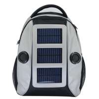 Wholesale best polyester solar backpack with speakers and charger