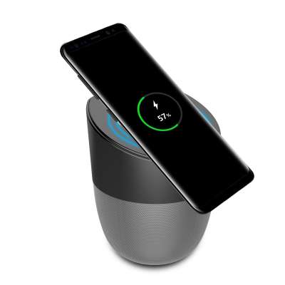 3 in 1 wireless charger station iLepo 5V/2A input 1800mah battery Multi-functional qi charger wireless Speaker Phone holder