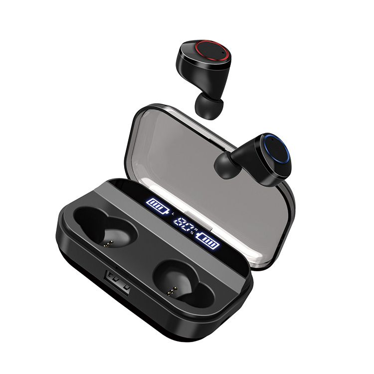 Hot Sale Wireless Headphones with charging box twin mini earbuds for iPhone IOS Android earbuds for iPhone IOS Android